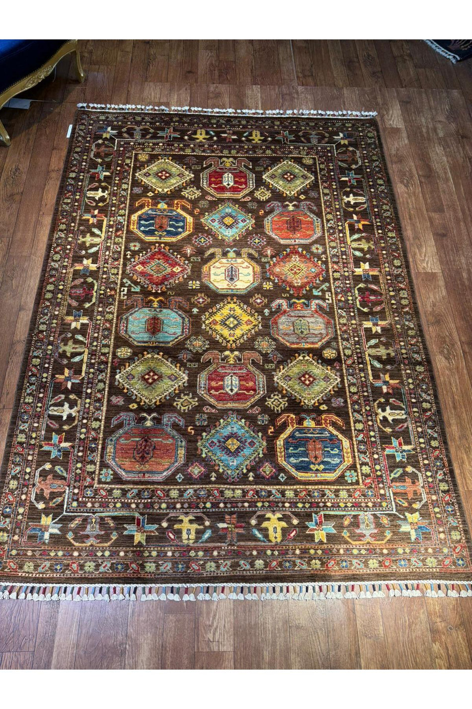 Wool Hand-Woven Afghan Rug