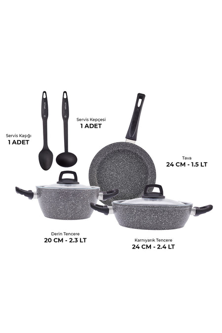 Emsan Luna 7 Piece Cookware Set - MALLTURK