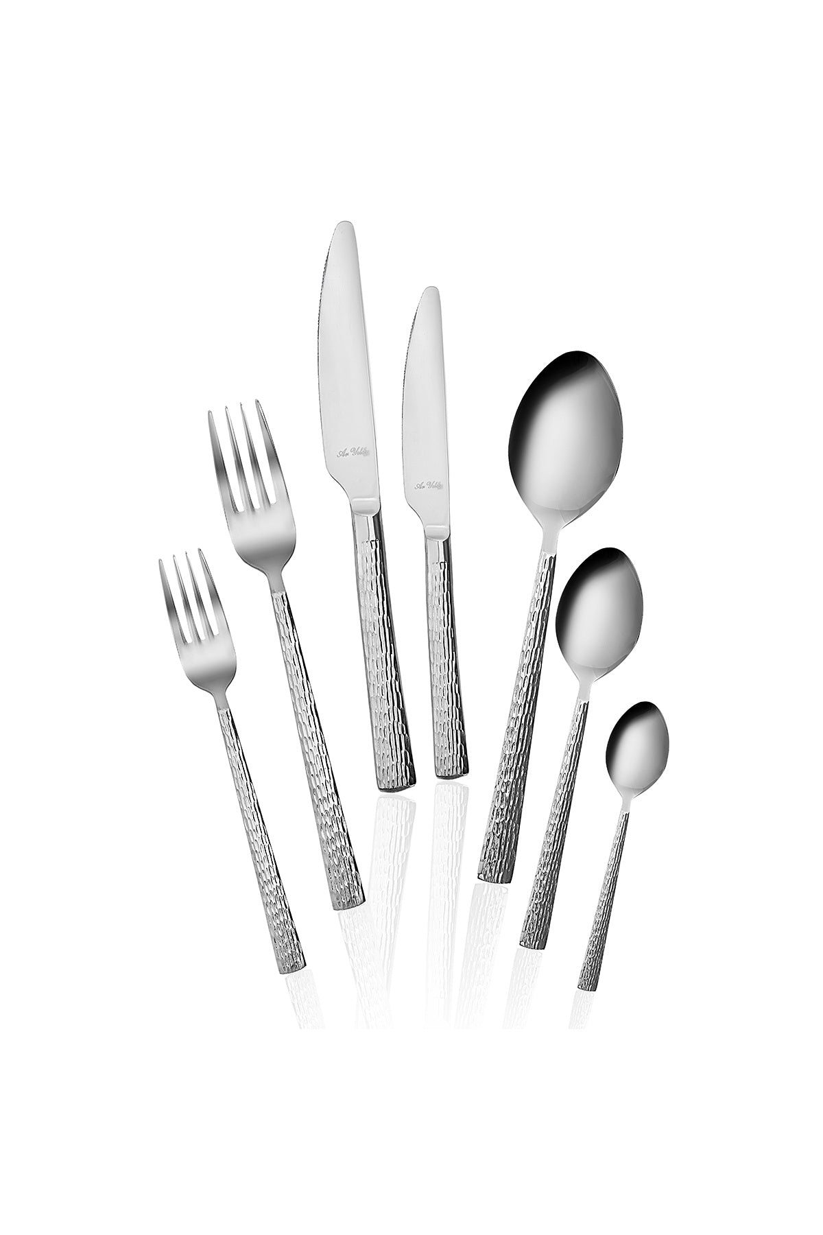 Aryildiz piero 84 Piece 12 Place Setting Flatware Set - MALLTURK