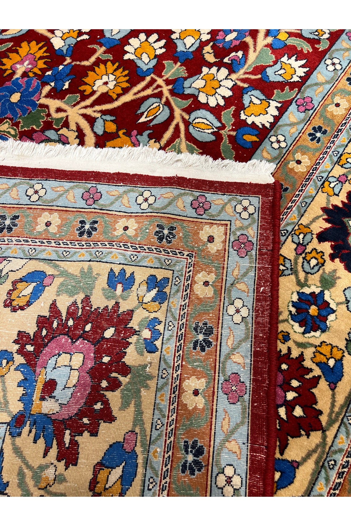 RD RAMAZAN DAG Hand Rug Art Hand-Woven Duruder Hereke Rug Rengarenk Collector Piece Size 430x300 - MALLTURK