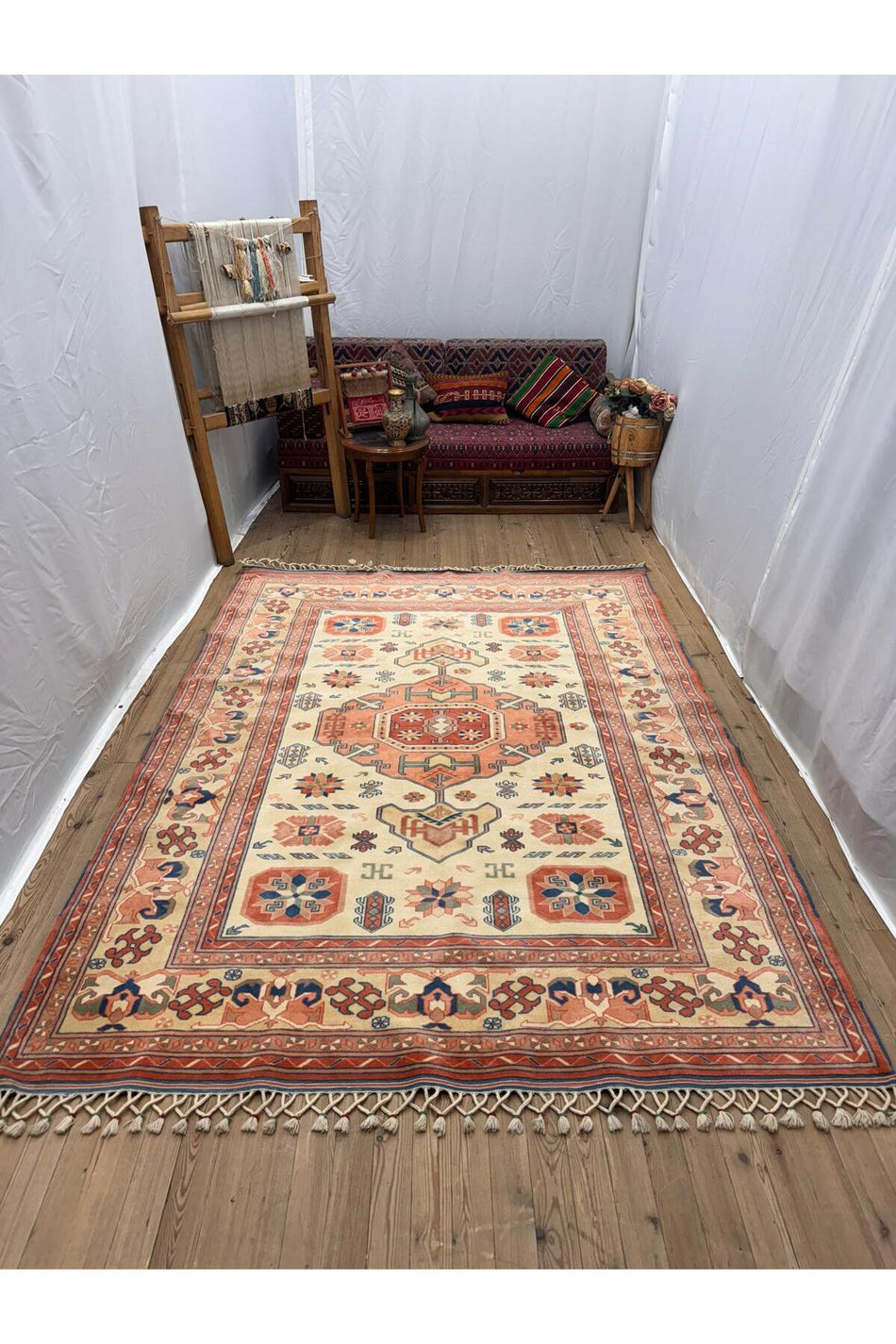 Sirvan Handwoven Antique Yoruk Rug - 194x263 - MALLTURK