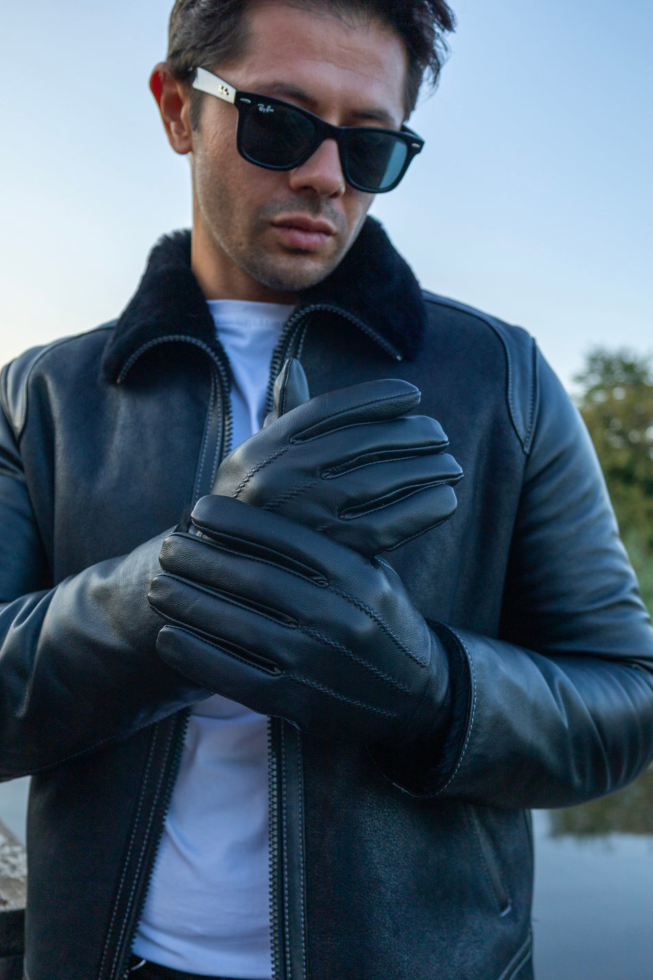 Fubileather Genuine Lambskin Men's Gloves
