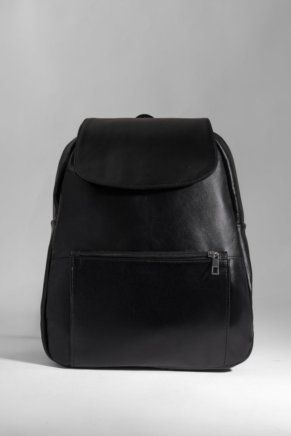 Fubileather Urban Black Genuine Leather Premium Backpack