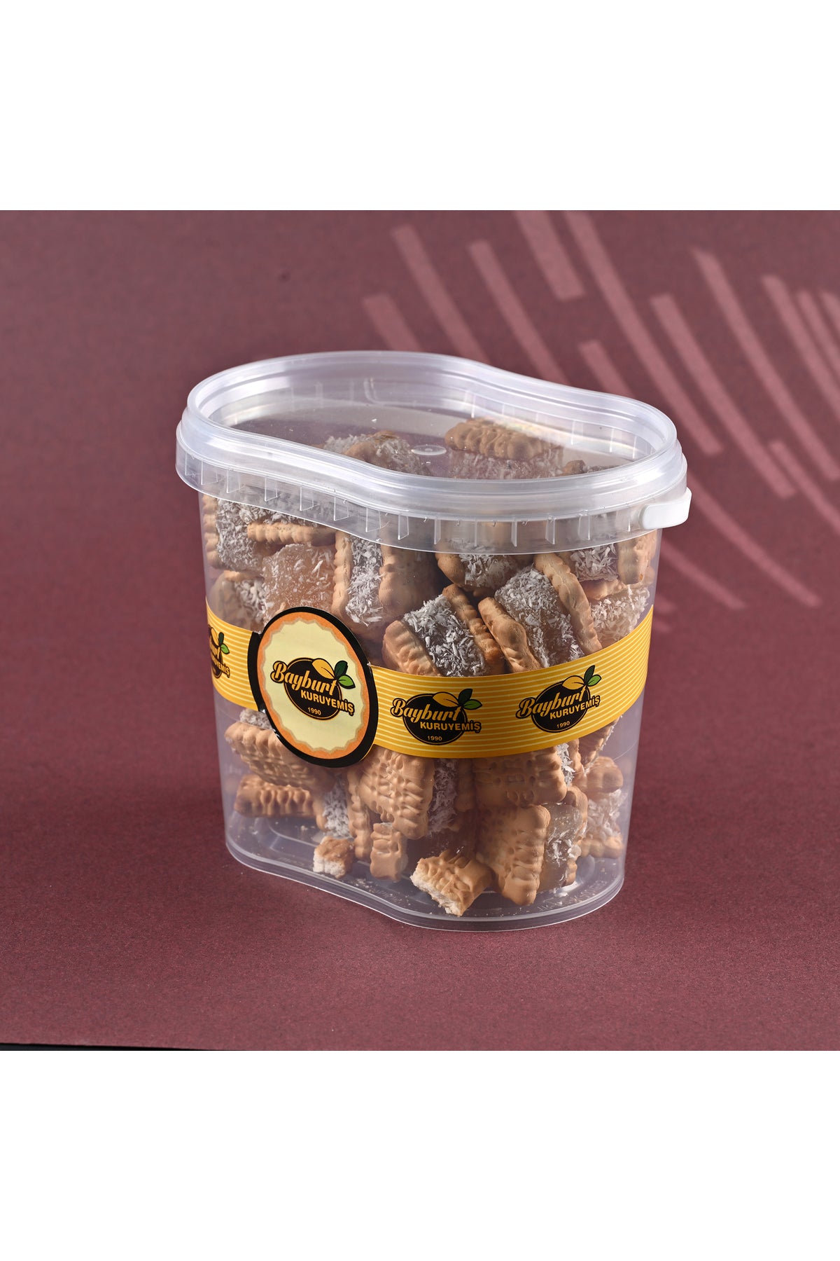 Bayburt Kuruyemis with Biscuit Plain Turkish Delight 450gr - MALLTURK
