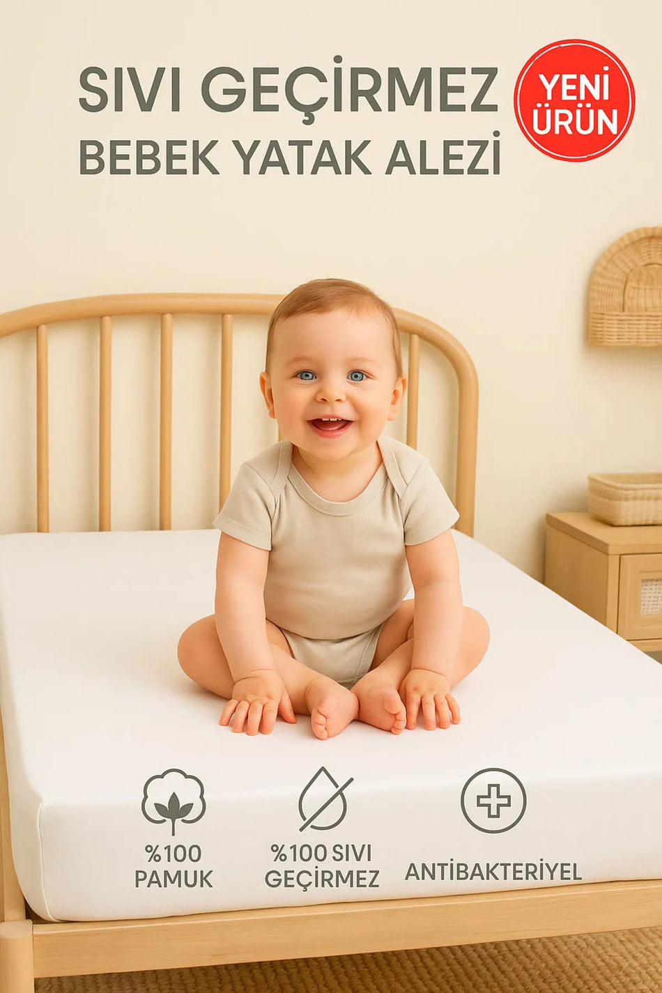 SUVAY Waterproof Cotton Baby & Kids Mattress Protector - MALLTURK