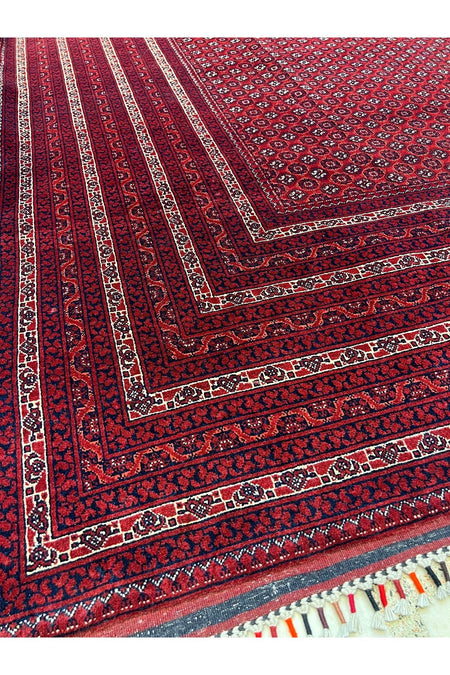 RD RAMAZAN DAG Hand Rug Art Hand-Woven Afgan Haca Roshnai Rug Premium Quality Size 390x300 - MALLTURK