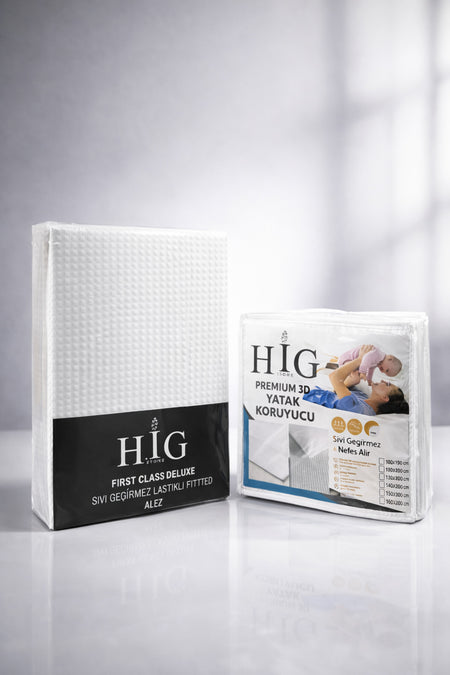 Hig Store Waterproof Cotton Fitted Mattress Protector - MALLTURK