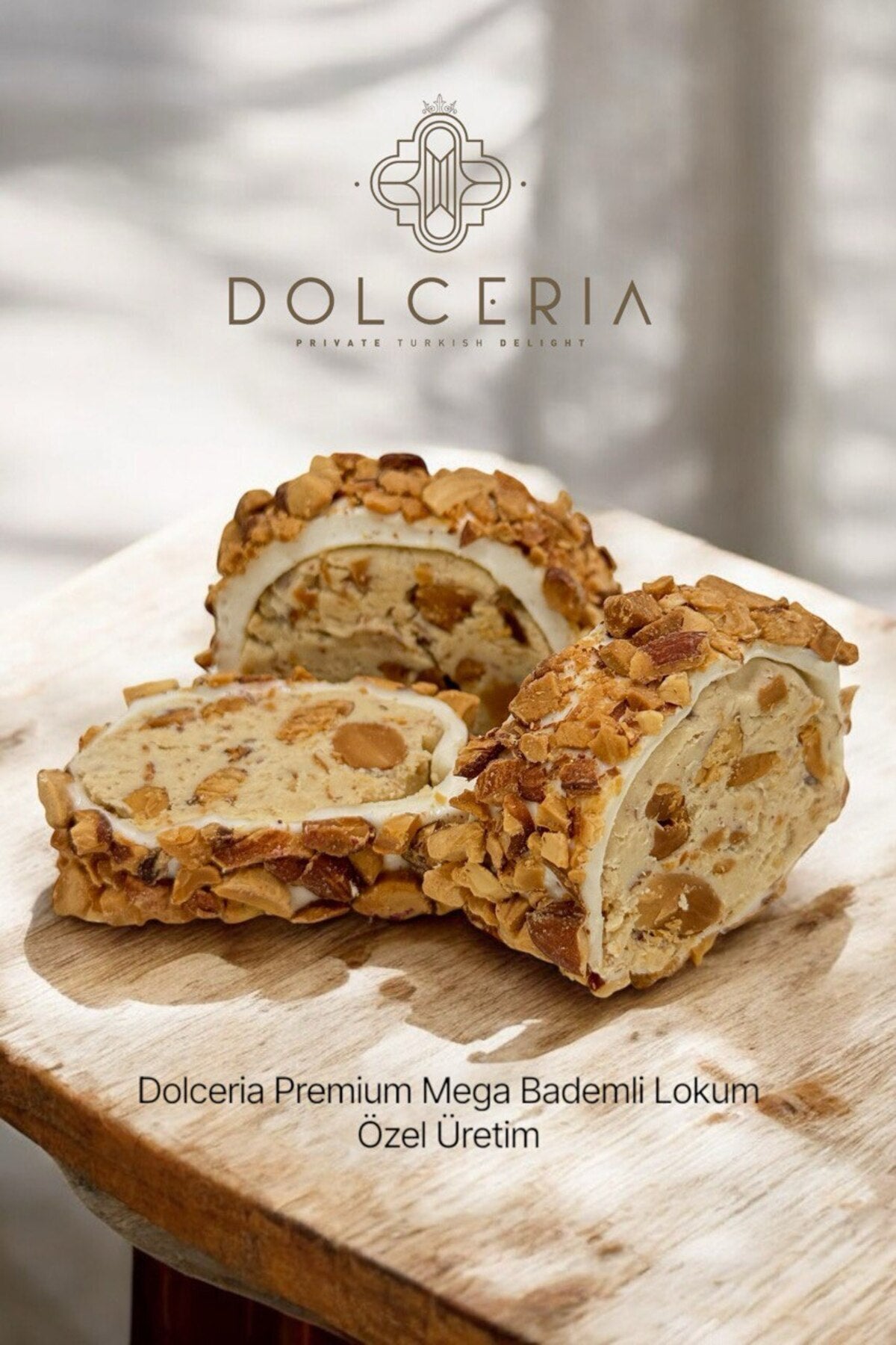 Dolceria premium mega Almond Rolled Turkish Delight - MALLTURK