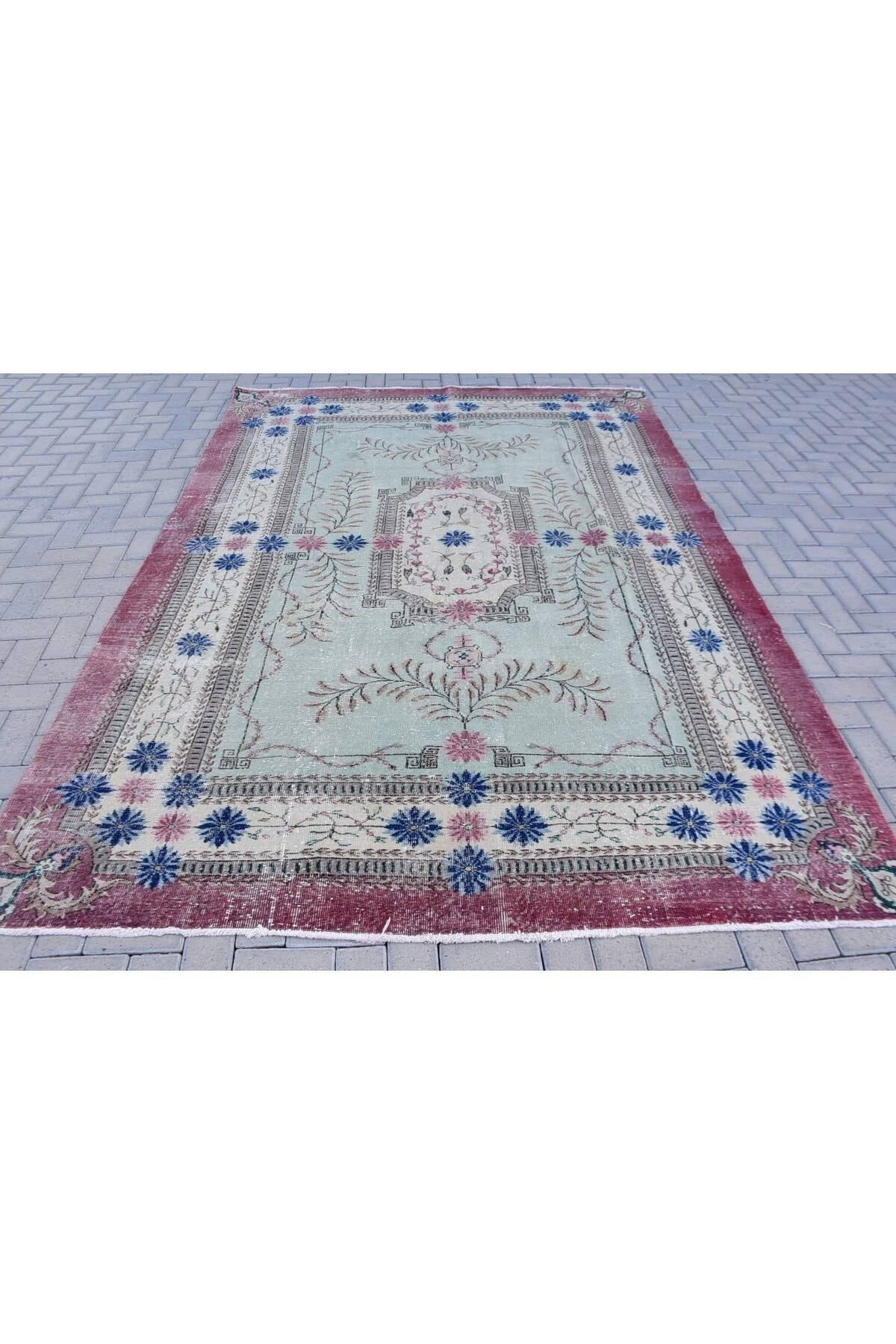 Kayra Export Hand-Woven Rug, White Fas Rug 214x298 Cm , Anatolian Rug
