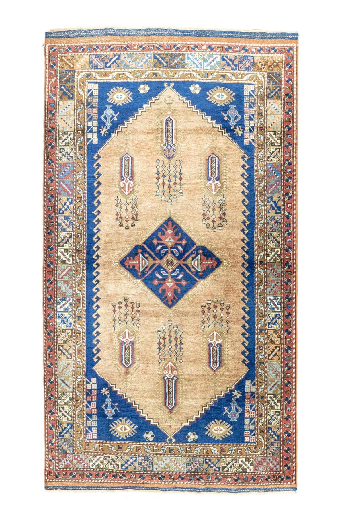 Soho Antiq Zengi Geometric Pattern Dazkiri Rug 162x272 cm - MALLTURK