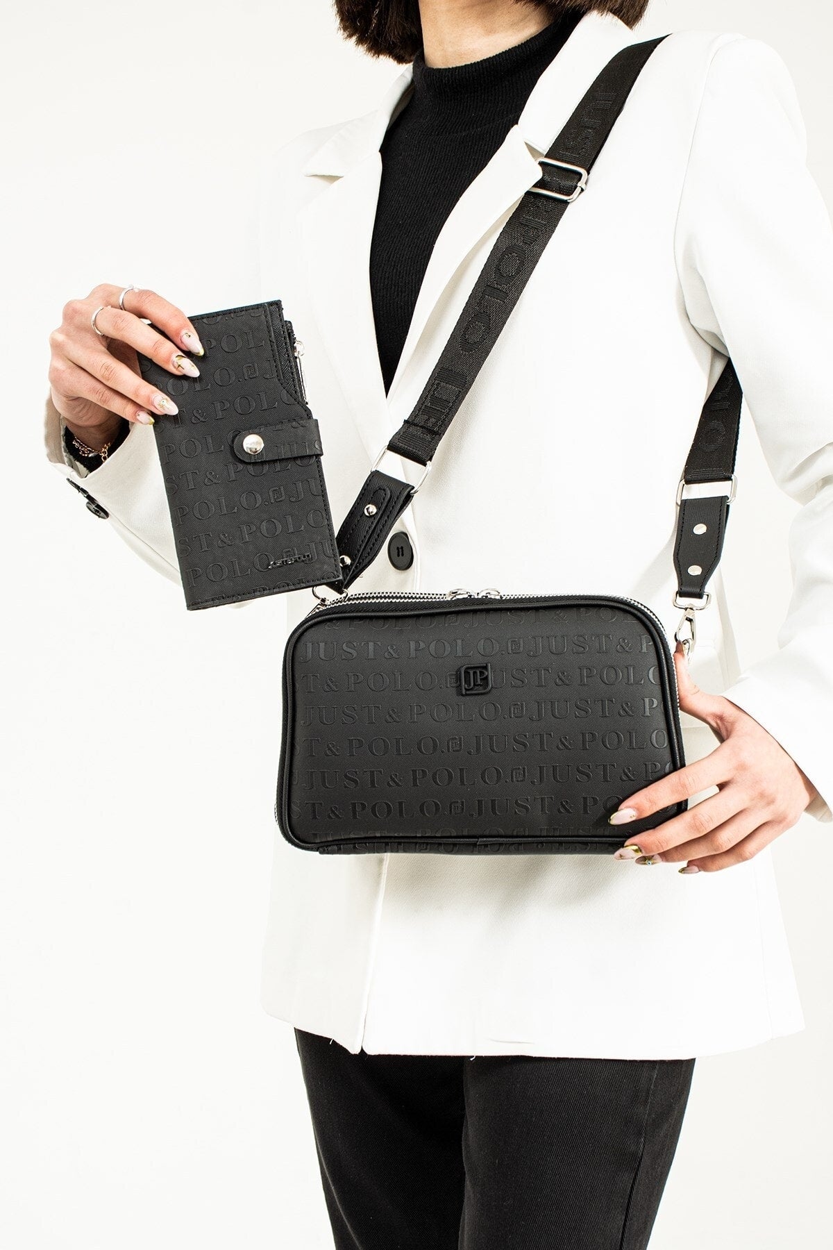 Just Polo Shoulder Bag New Season Black Bag - MALLTURK