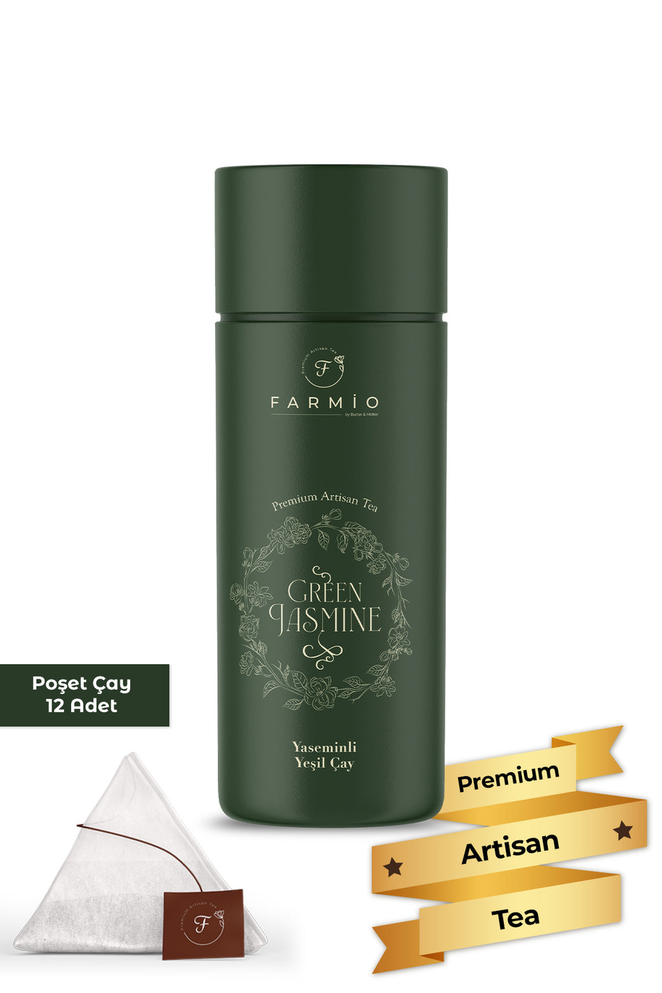 FARMIO GREEN JASMiNE – 12 saquetas de chá - Chá Verde de Jasmim
