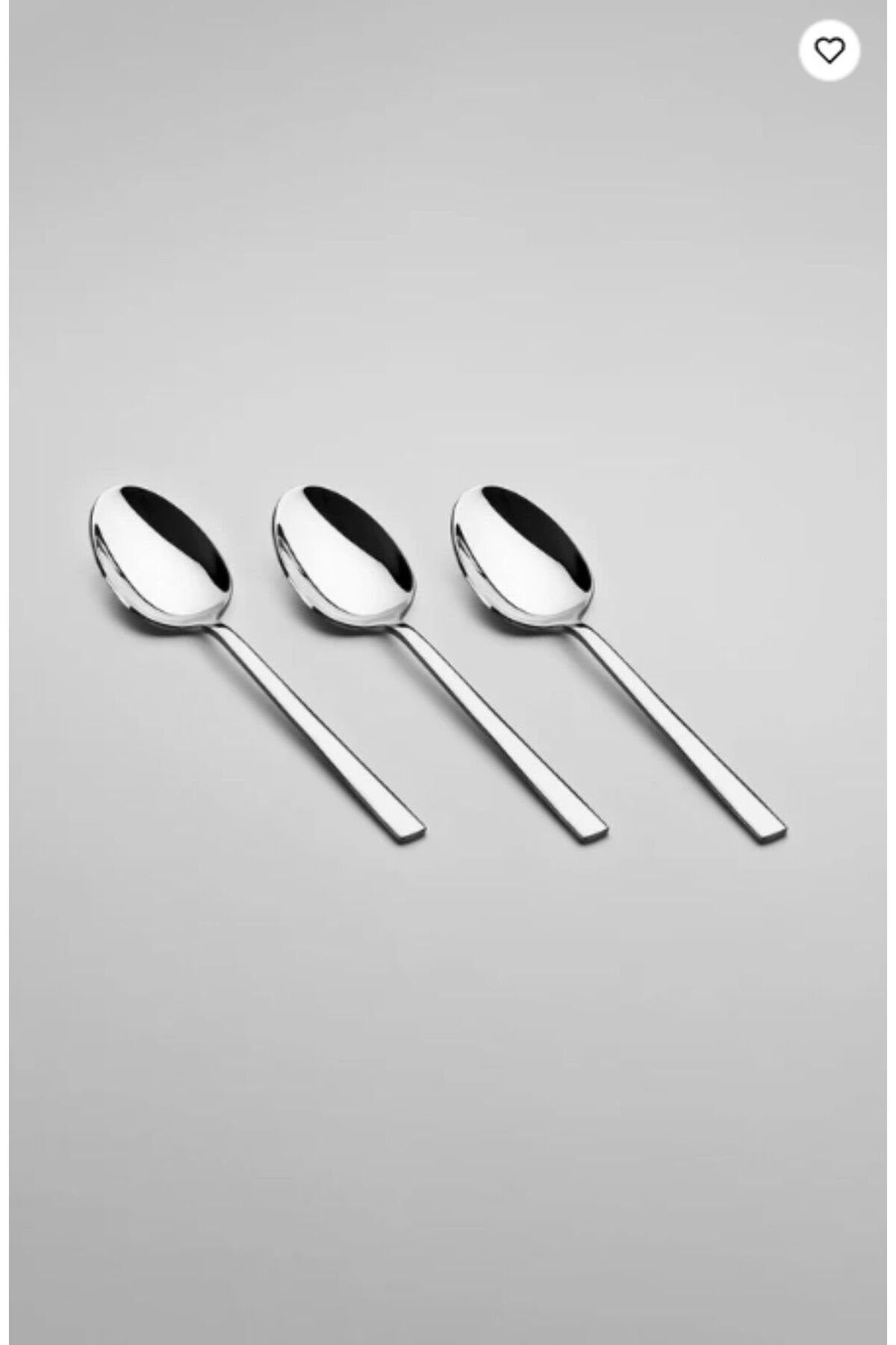 Nehir dalyan Model Plain 1 Set 6 Piece yemek Spoon Set - MALLTURK