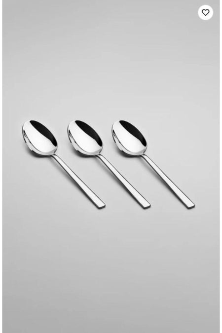 Nehir dalyan Model Plain 1 Set 6 Piece yemek Spoon Set - MALLTURK
