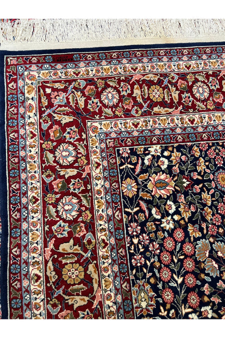 RD RAMAZAN DAG Hand Rug Art Hand-Woven Sumerbank Turkey Hereke Rug Signed Seven Mountains Flower Design Size 310x200 - MALLTURK