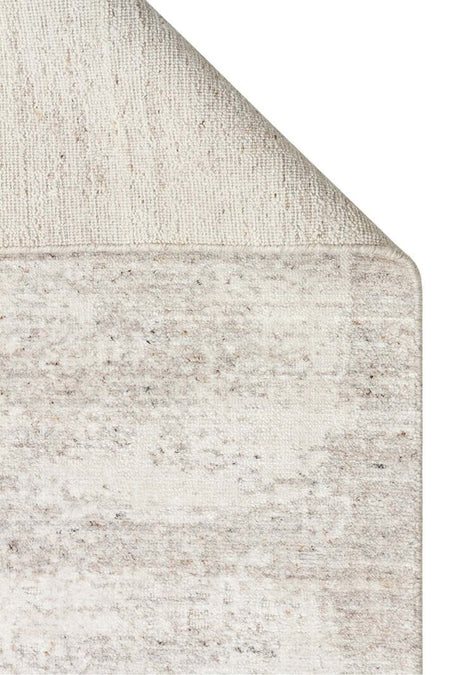 Vog Rug Arken Beige Hand-Woven Wool Viscose Cotton Rug Modern Scandinavian 3D Effect Luxury Living Room Rug - MALLTURK