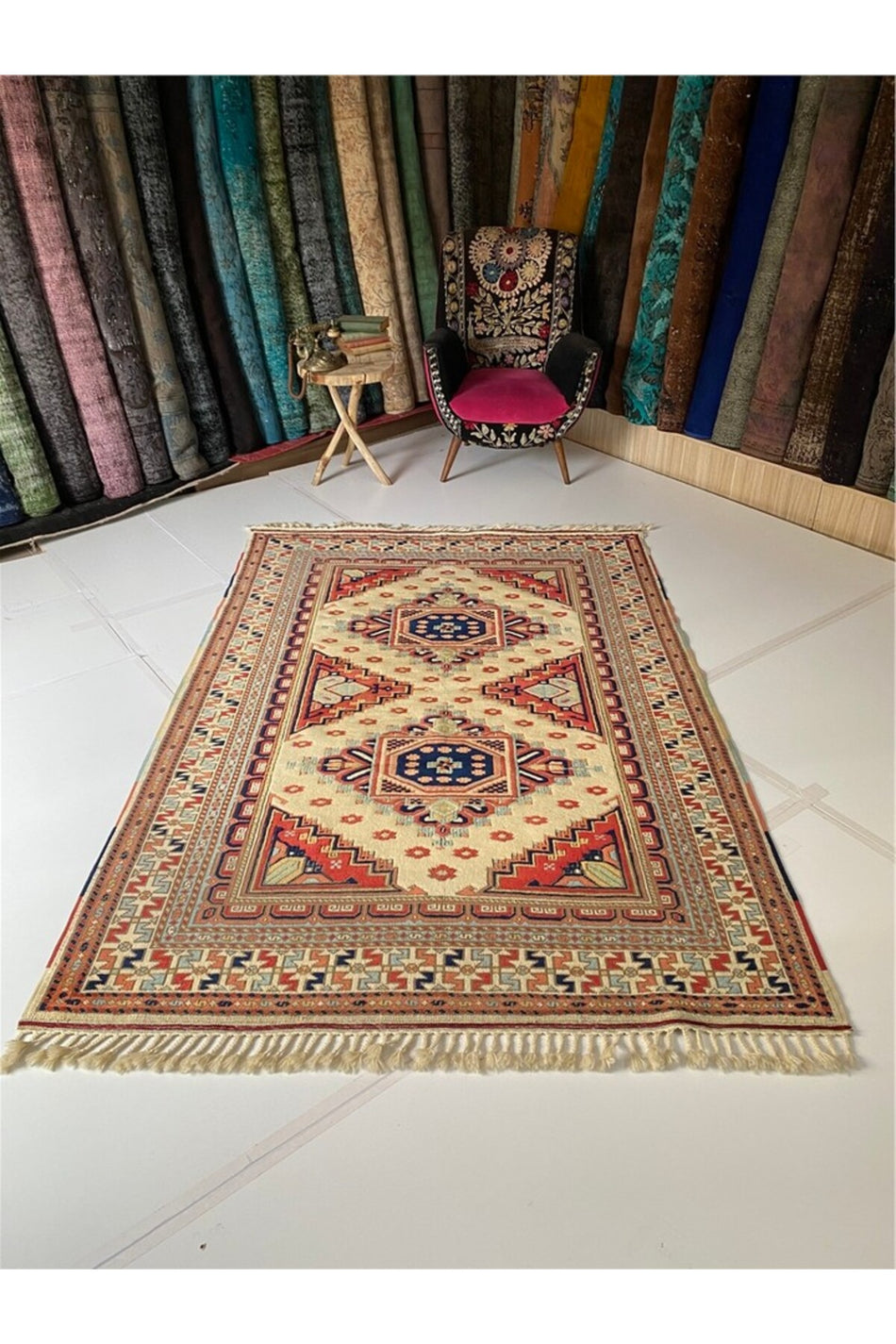 SIRVAN Rug Hand-Woven Antique Yoruk Rug - MALLTURK