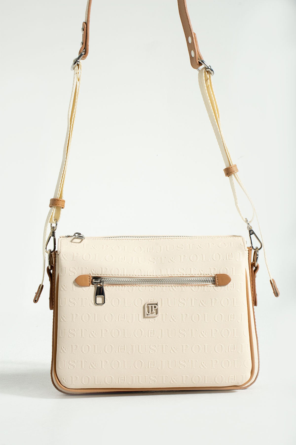 Just Polo Women's Beige Shoulder Bag - MALLTURK