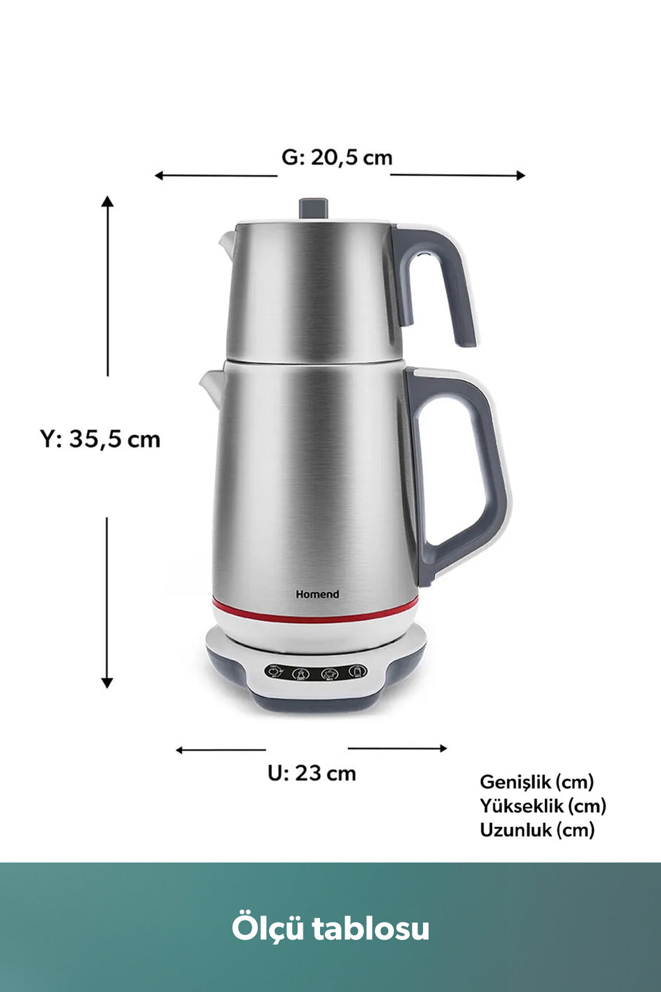 HOMEND Royaltea 1709h Talking Tea Maker (TOUCHSCREEN BASE) - MALLTURK
