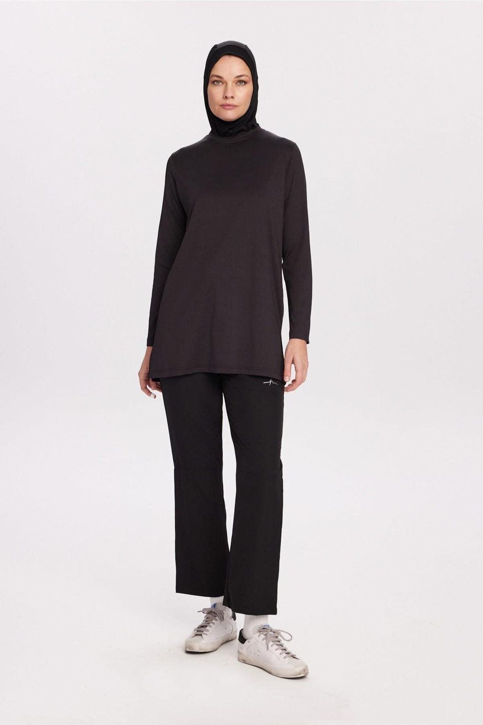 Hasema Active Long-Sleeve Black Training Top-Sweatshirt ACT-45