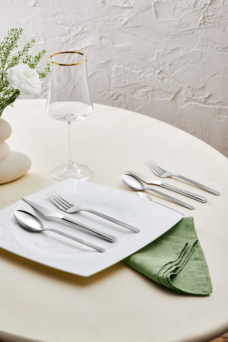Emsan sedir elegance 84 Piece 12 Place Setting Flatware Set Boxed - MALLTURK