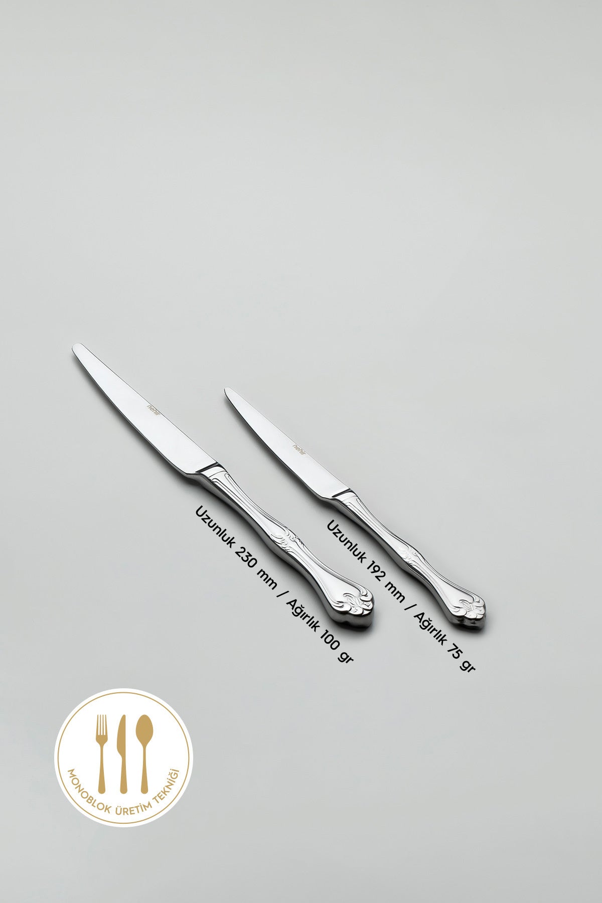 Nehir lalezar Plain 12 Place Setting 84 Piece Boxed Flatware Set - MALLTURK