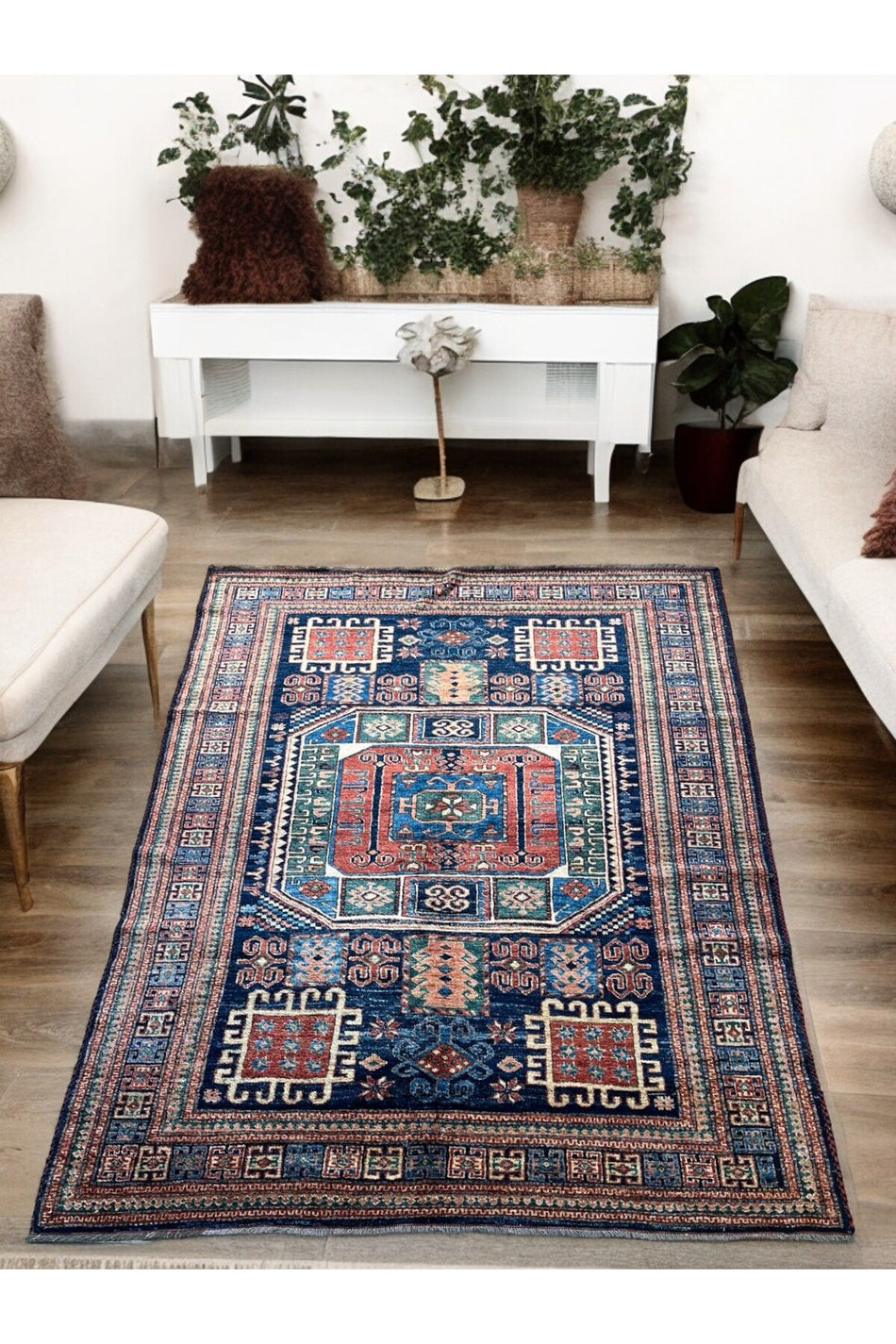 Sirvan Handwoven Afghan Usak Carpet - 188x248 - MALLTURK