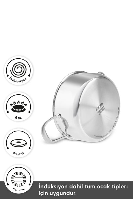 Karaca Plasma 316+ 3Ply Nonstick Pot - MALLTURK