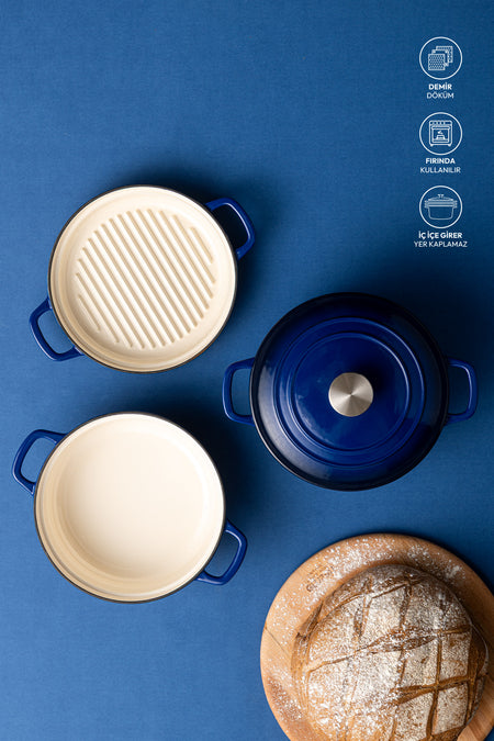 Emsan Fortino Cast Cast Cookware Set 4 Piece 22 cm