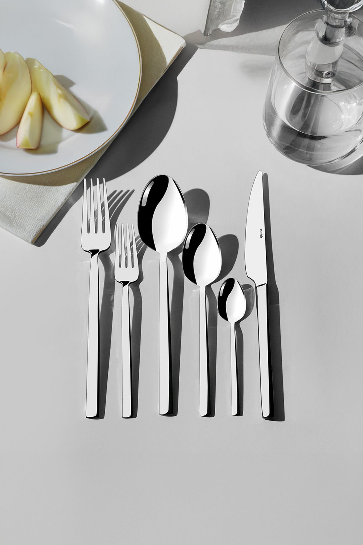 Nehir dalyan Plain 6 Place Setting 36 Piece Boxed Flatware Set - MALLTURK