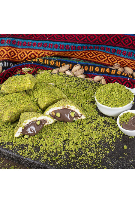 Bir dunya kuruyemis bohca Pistachio cilokata Filled Turkish Delight 800 g - MALLTURK