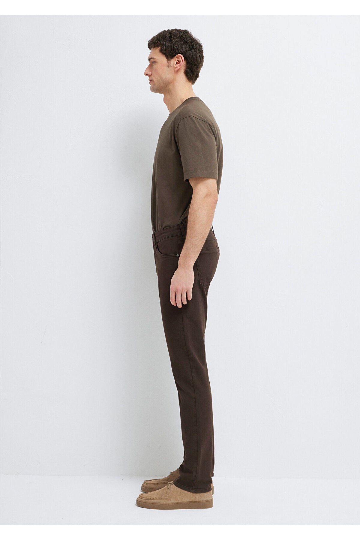 Mavi Black Dark Green Gabardine Trousers 0042290685 - MALLTURK