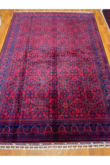 Afghan Rug Hand-Woven 100% Wool Harika Yildiz Pattern