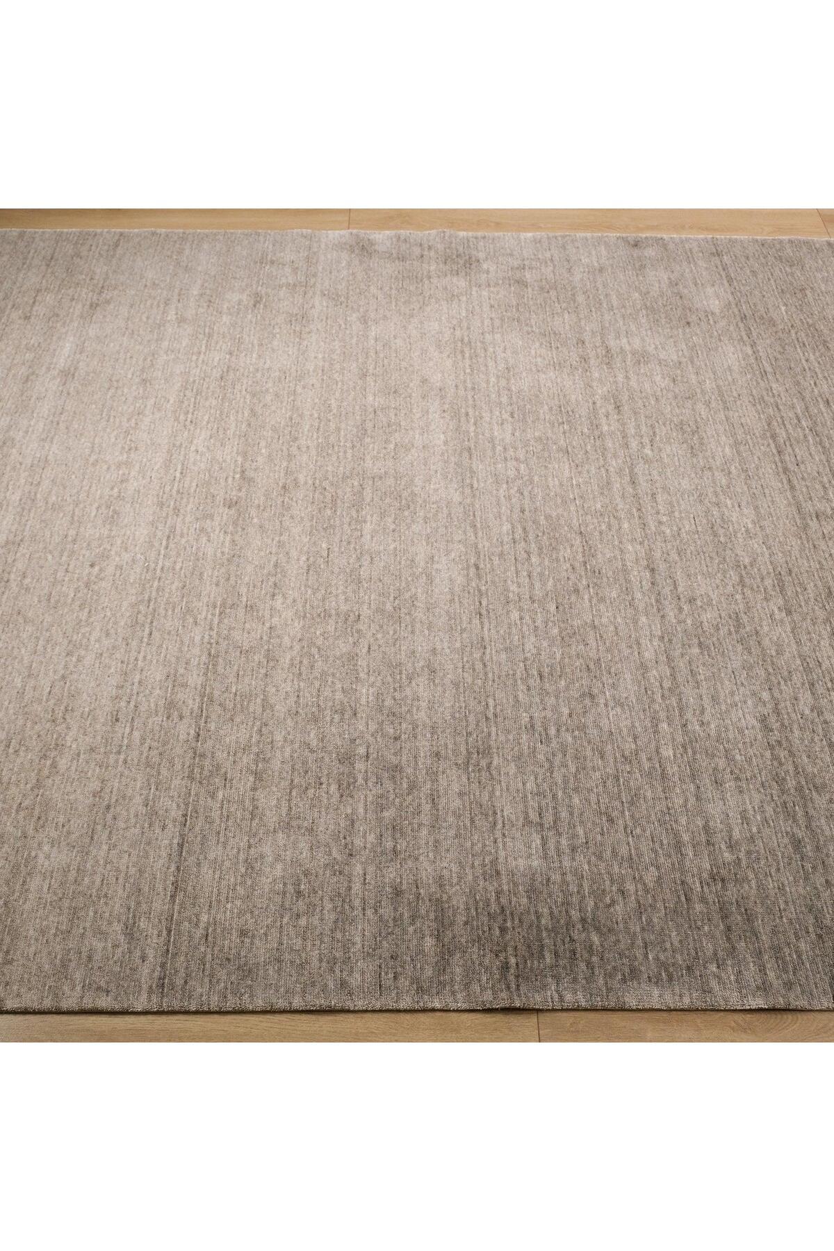 Eko Hali Taftan Vintage Pattern Machine Woven Carpet - Taftan TF Plain L. Vizon - MALLTURK