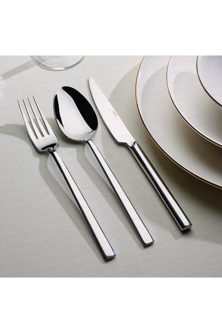 Nehir dalyan Model Plain gunluk yemek Set set 6 Piece Dinner Spoon Fork ve Knife toplam 18 Piece - MALLTURK