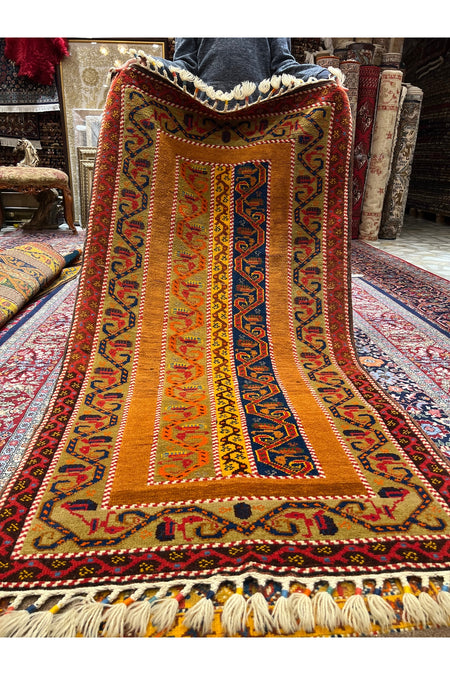 RD RAMAZAN DAG Hand Rug Art Hand-Woven Sivas Sal Pattern Rug Size 167x87