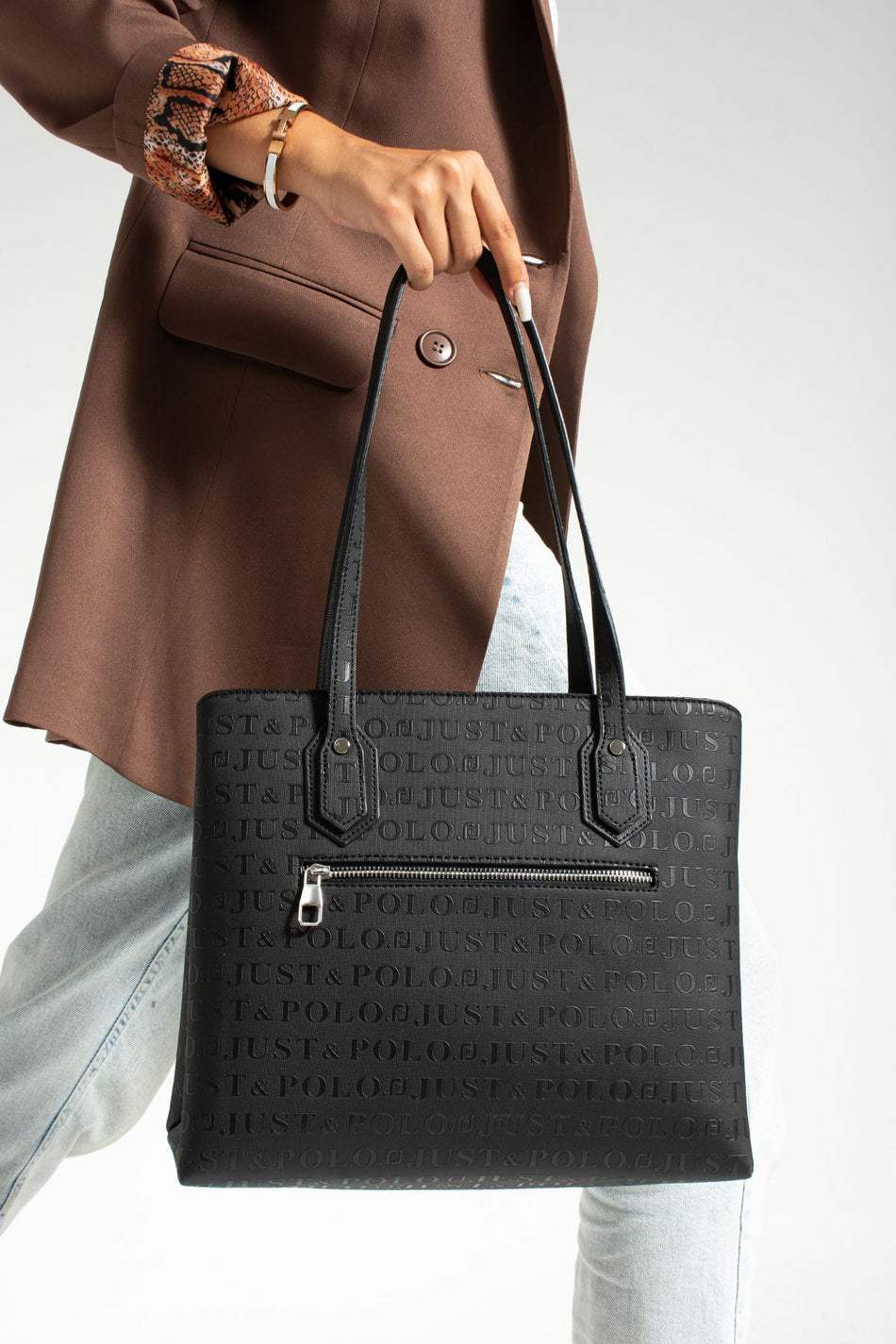 Just Polo Women's Shoulder Bag Black - MALLTURK