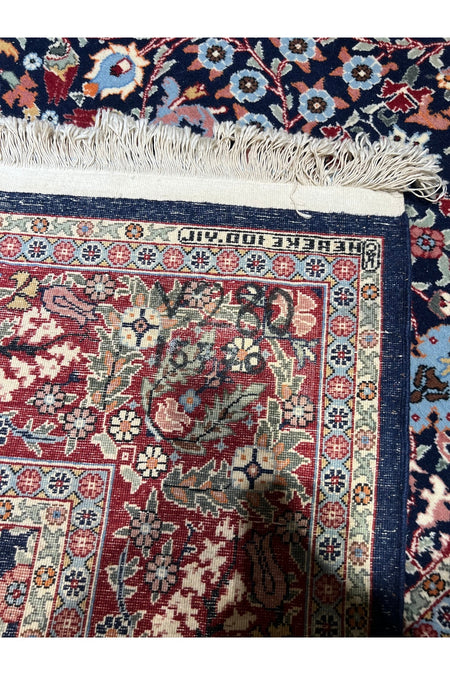 RD RAMAZAN DAG Hand Rug Art Hand-Woven Hereke Rug 100.Anniversary Series Lalezar Design Size 220x150 - MALLTURK