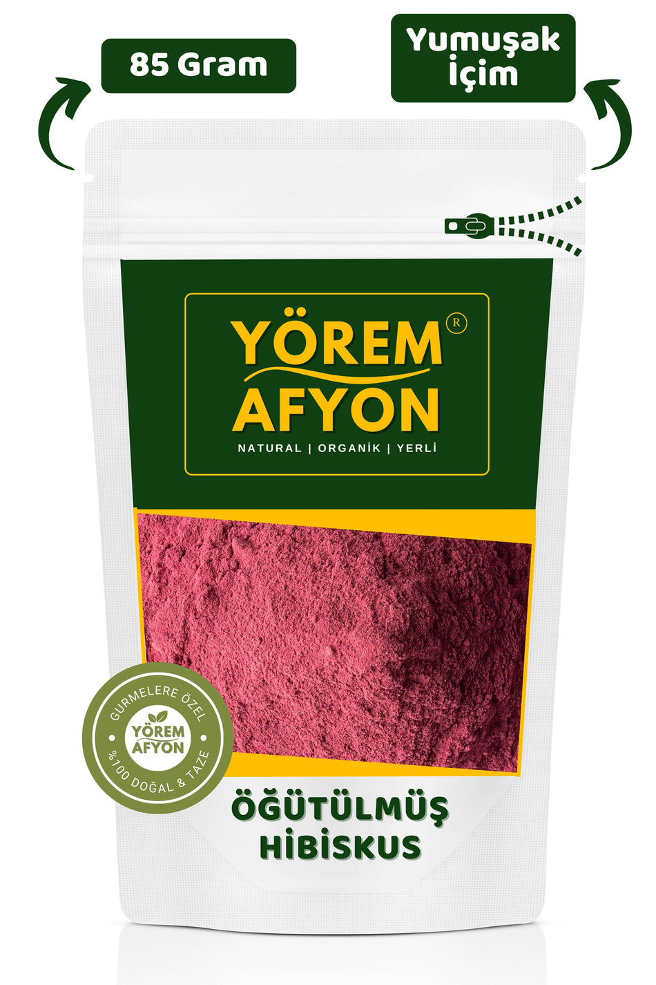 Gulcehre Yorem Afyon Pure Ground Hibiscus, Okra Flower, Mecca Rose {hibiscus Sabdariffa} | 85gr. - MALLTURK