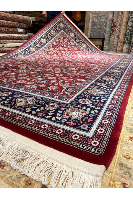 RD RAMAZAN DAG Hand Rug Art Hand-Woven Hereke Rug Signed Premium Quality Cotton Base Wool Weave Natural Dye Size 3x2 - MALLTURK