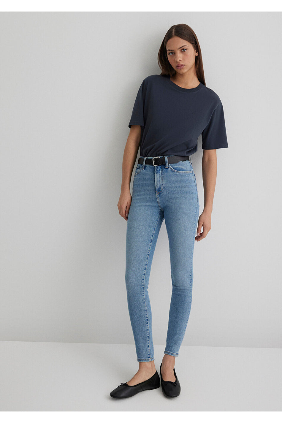 Serenay Mavi Gold Shape Misty indigo Jeans 100980-80533 - MALLTURK