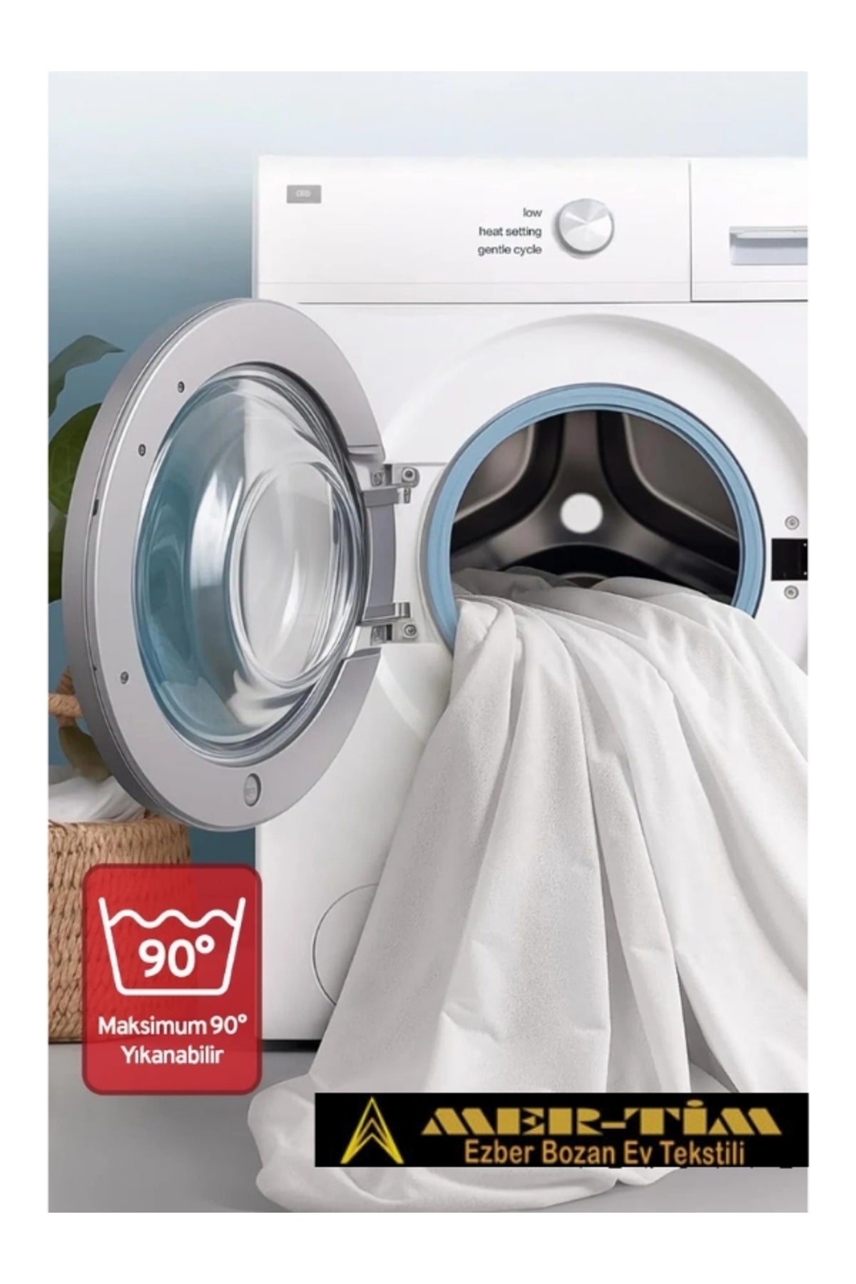 mer-tim ezberbozan ev tekstili Mer tim Waterproof Fitted Mattress Protector - MALLTURK