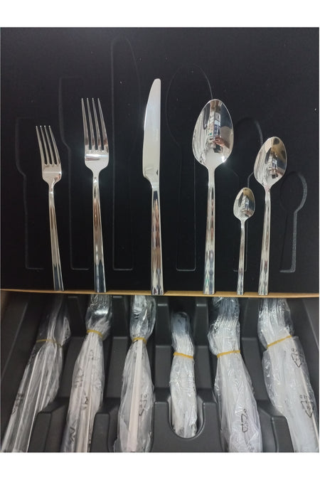 Emsan cinar 72 Piece 12 Place Setting Flatware Set - MALLTURK