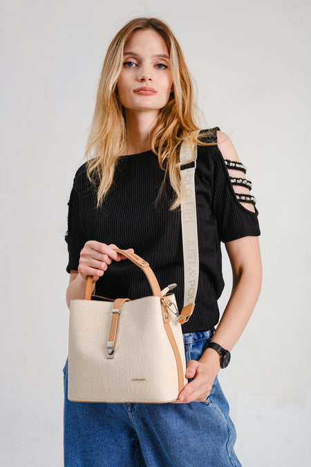 Just Polo Brown Women's Hand and Shoulder Bag 2055 - MALLTURK