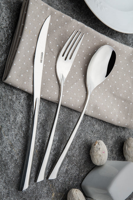 Emsan mirage 84 Piece Flatware Set luks Boxed - MALLTURK