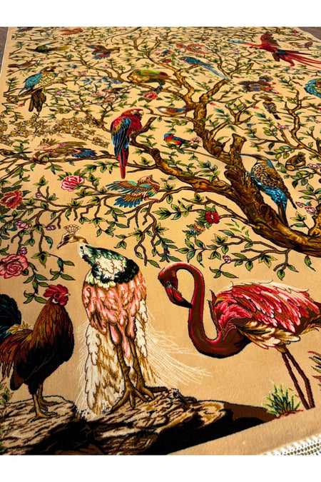 Rustikev Iranian Silk Rug - MALLTURK
