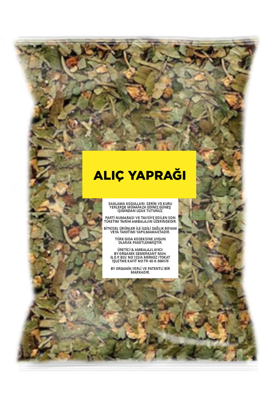 Folhas de espinheiro-alvar biológicas 500 gr