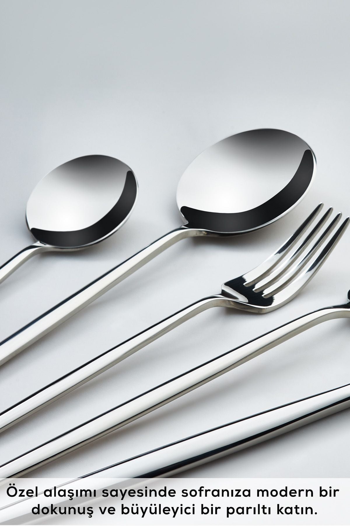 Karaca mild 316 Steel 84 Piece 12 Place Setting premium Flatware Set - MALLTURK