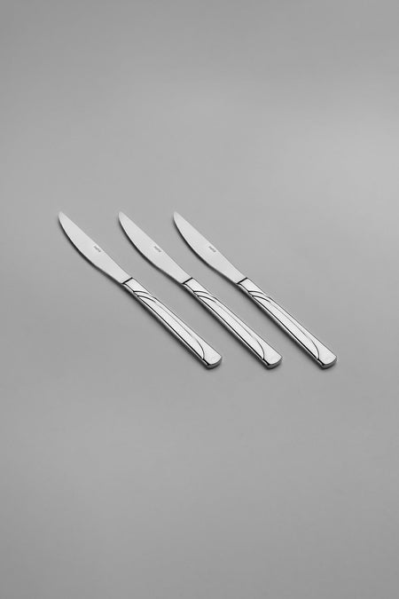 Nehir fiesta Plain 12 Place Setting 72 Piece Boxed Flatware Set - MALLTURK