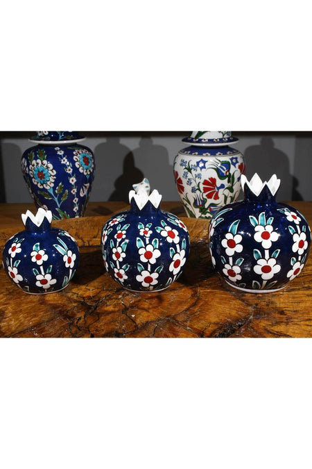 Cini Evi Blue Background Tree of Life Pomegranate Set - MALLTURK